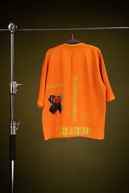 X OVERSIZED ORANGE T-SHIRT