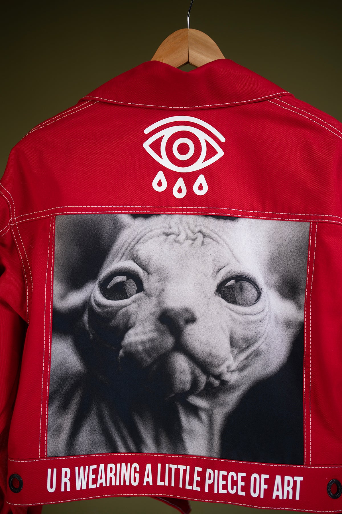 SPHYNX RED BIKER JACKET